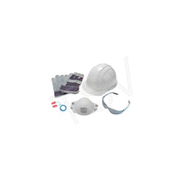 Zenith Safety Worker Starter Kits - White - 2 Pack-Kit Includes: White hard hat, safety glasses, work gloves, ear plugs, respirator