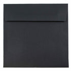 JAM Paper 6.5 x 6.5 Square Envelopes, Black Linen Recycled, 1000 Pack (V01211B)-Black