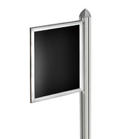 Azar Displays Slide-in Frame for Freestanding Unit (300275-SLV)-Slide in Frame