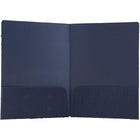 JAM Paper Corrugated Fluted Folders, Navy Blue, 100 Pack (87496B100)-Size: 9" x 12"