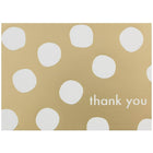 JAM Paper Thank You Cards Set, Gold Polka Dot,10 Pack (D41109TYGLMB)-Gold polka dot