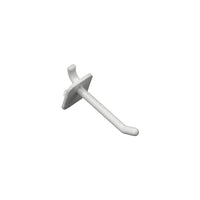 Azar Displays 2" x 0.287" Pegboard Locking Hooks, White, 50 Pack-Works with any of display's pegboards