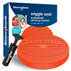 Bouncyband Wiggle Seat Sensory Cushion, Orange Basketball-A great fit for a seating while being large enough to grow as the child does