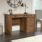 Sauder 53"W Palladia Desk - Vintage Oak-Two small drawers with metal runners and safety stops keep you and your family safe
