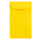 JAM Paper #3 Coin Envelopes, 2.5 x 4.25, Brite Hue Yellow Recycled, 100 Pack-Coin Envelopes