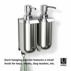 Umbra Junip Wall Mounted Soap Pump - Stainless Steel-Soap/Sanitizer Dispenser Colour: Stainless Steel