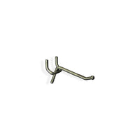 Azar Displays 2" x 0.148" All Wire Galvanized Metal Hooks, 50 Pack-Galvanized metal