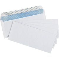 Simply #10 Security Envelopes with QuickStrip Closure - 4-1/8" x 9-1/2" - White - 500 Pack-Versatile #10 envelopes are ideal for mailing letters, cheques, billing statements, invoices and more