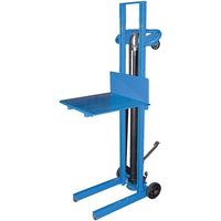 Vestil Hydraulic Platform Lift Stacker, 20" W X 20" D, 3-1/8" Lowered Platform Height (LLH-202053-FW)-Lifting Capacity: 500 lbs.