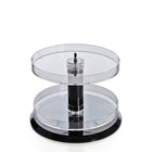 Azar Displays 2-Tier Acrylic Open Round Tray (227020)-Made from acrylic