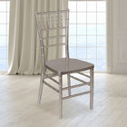 Flash Furniture HERCULES PREMIUM Series Pewter Resin Stacking Chiavari Chair-Lightweight Design