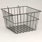 Wamaco - Panier en fil de fer pour panneau à fentes/grillagé, 12 larg. x 12 prof. x 8 haut. (po), noir, paquet de 2-12 larg. x 12 prof. x 8 haut. (po)