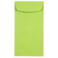 JAM Paper #7 Coin Envelopes, 6.5 x 3.5, Brite Hue Ultra Lime Green, 1000 Pack-Coin Envelopes