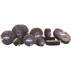 Merit Flap Wheels - Mandrel Mounted Flap Wheels, Aluminum Oxide/Ceramic, 60 Grit, 1-1/2" x 1" x 1/4" - 12 Pack-Abrasive Material: Aluminum Oxide