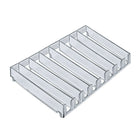 Azar Displays 8-Compartment Modular Tray Inserts, 2 Pack (225918)-Dimensions: 1.12"H x 11.75"W x 7.87"D
