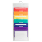 U Brands 6-Pocket Cascading Wall Organizer - Primary Colours-Stronger than you average organizer. Made of durable, no-tear poly material