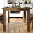 Flash Furniture - Table de ferme rectangulaire en pin massif rustique antique de 60 po x 38 po-11