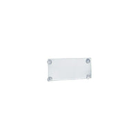 Azar Displays 5.5" x 8.5" Acrylic Sign Holder with Suction Cups, Clear, 2 Pack (106627)-Acrylic