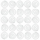 JAM Paper Colored Circular Paper Clips - White - 2 Packs of 50-Size: 1 inch (Diameter)