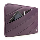 Vangoddy Jam 15.6" Laptop Sleeve - Purple-Back exterior pocket perfect for holding accessories