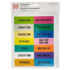 TRU RED Moving Labels - 14 Labels/Page - 10 Pages - English-Permanent adhesive moving labels (English text), for labeling and organizing moving materials and boxes