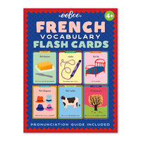 eeBoo French Vocabulary Flash Cards-56 cards