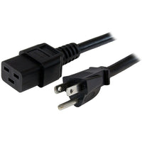 StarTech Computer Power Cord, Nema 5-15P to C19, 14 Awg, 3 Ft-Maximum power handling capability, for larger devices