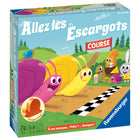 Ravensburger Allez les Escargots (French Edition)-On your turn, roll the two coloured dice and move the corresponding snails one space forward - pass the dice to the next player and the race continues - the game ends when a snail arrives at the head of the salad