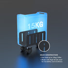 ShoppingAll Adjustable Mobile Computer Tower Stand - Black-Materials: Made with high grade steel for durability and sturdiness