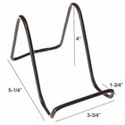 Eddie's Vinyl Coated Wire Display Easel - 4"H x 3-1/2"W - Black - 12 Pack-4" H x 3-1/2" W