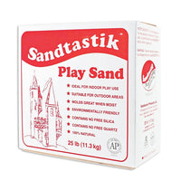Sandtastik Play Sand, Sparkling Natural White, 25 lb-Compacts to build sandcastles, various shapes when moistened