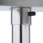 TRINITY Table de préparation EcoStorage en acier inoxydable, homologuée NSF, avec roulettes (TLS-0201C)-Construction entièrement en acier inoxydable