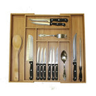 Oceanstar KT1293 5 Piece Bamboo Expandable Drawer Utensil Organizer Set-Expandable organizer measures 18 inches long, 12.75 inches wide and 2 inches high and expands to 18 inches L, 19.25 inches W and 2 inches H