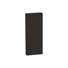 Azar Displays 20" x 8" Pegboard 1-Sided Wall Panel, Solid Black, 2 Pack-For use with flat surface
