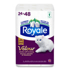 Royale - Velour papier hygiénique, 24 rouleaux-Le papier hygiénique Royale Velour est maintenant plus doux. Pour améliorer votre expérience, nous avons ajouté plus de douceur Velour dans chaque rouleau