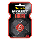 Scotch Extreme Mounting Tape 414DC-SFEF, 1 in x 5 ft (25.4 mm x 1.52 m)-Use instead of push pins to keep your surfaces looking great
