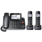 Téléphone filaire / sans fil Panasonic 2HS avec répondeur numérique-1 ligne