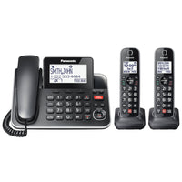 Téléphone filaire / sans fil Panasonic 2HS avec répondeur numérique-1 ligne