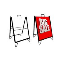 Futech Eco Metal A-Frames 24"W x 32"H, Black-Size: 24"W x 32"H