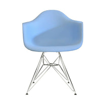 Plata Import Eiffel Bucket Chair, Blue, Stainless Steel Base (PC-018AR-BLUE)-Dining Chair