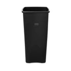 Rubbermaid Plastic Wastebasket - 28"H - Black-Waste container