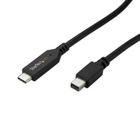StarTech USB-C to Mini DisplayPort Cable, 6', Black (CDP2MDPMM6B)-Reduce clutter with a 1.8 m (6 ft.) all-in-one solution with a combined cable and adapter