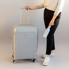 Air Canada Optimum 24" Hardside Spinner Luggage - Light Grey-Integrated 3-digits TSA lock