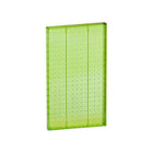 Azar Displays 22" x 13.5" Pegboard 1-Sided Wall Panel, Translucent Green, 2 Pack-For use with flat surface
