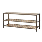 TRINITY 3-Tier Bamboo Shoe Bench, Bronze Anthracite (TBFPRA-2405)-Solid bamboo boards