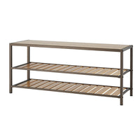 TRINITY 3-Tier Bamboo Shoe Bench, Bronze Anthracite (TBFPRA-2405)-Solid bamboo boards
