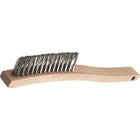 V-Groove Long Handle Scratch Brushes, Steel, NP245, 12 Pack-Steel