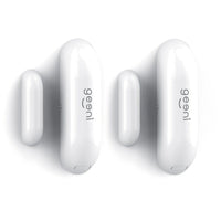 Geeni Smart Wi-Fi Door and Window Sensor - White - 2 Pack-Door and window sensor allows you to get alerts when doors and windows are opened or closed Wireless design offers flexible placement options