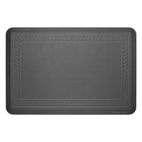 WeatherTech ComfortMat Anti Fatigue Mat - Bordered - Black-Engineered with ergonomics in mind, ComfortMat is 3/4" thick and helps alleviate body and joint aches so you can stand for longer periods of time in the kitchen, laundry room, workshop, at standing desks - or any hard floor - without feeling excessively fatigued