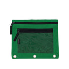 Merangue - Pochettes pour reliure à anneaux, poche extérieure en filet - Paquet de 12-Construction durable en nylon et pochette frontale en filet.